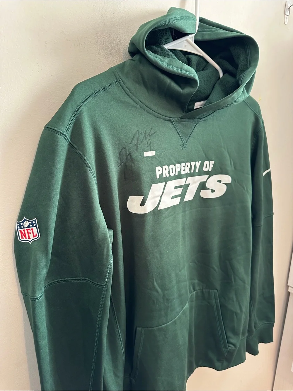 Nike NFL On Field Therma-FIT New York Jets Hoodie Youth XL 18/20 Green Fleece